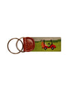 Smathers & Branson Golf Cart Needlepoint Key Fob