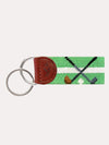 Smathers & Branson Crossed Clubs Needlepoint Key Fob