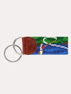 Smathers & Branson Fly Fishing Scene Needlepoint Key Fob