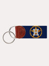 Smathers & Branson Houston Astros World Series Needlepoint Key Fob