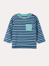 Hatley Blue Striped Long Sleeve Baby Tee