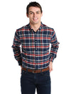 Mizzen+Main Redmond Red, Blue & White Plaid Flannel Shirt