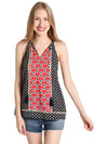 THML Halter Mixed Print Top