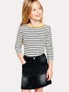 Hayden Side Button Stripe Top