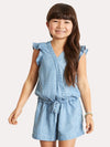 Bella Dahl Girls' Ruffle Sleeve Romper