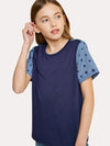 Hayden Girls' Contrast Star Top