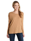 Majestic Cotton Cashmere Long Sleeve Crew