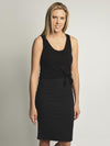 Monrow Double Layer Tank Dress with Knot