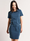 Monrow Mini Slit Dress with Patch Pockets