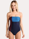 Helen Jon Colorblock Bandeau One Piece