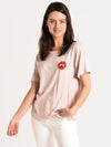 Monrow Oversized Love Crew Neck Tee