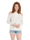 Monrow Off The Shoulder Double Layer Sweatshirt