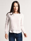 Monrow Double Layer Raglan Sweatshirt