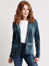 Majestic Velour Long Sleeve 1 Button Blazer