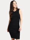 Majestic Sleeveless Dress with Side Ruching