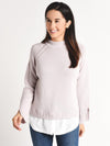 Brochu Walker Mock Neck Layered Pullover