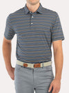 Johnnie-O Kingston Striped Prep-formance Jersey Polo