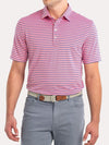 Johnnie-O Men's Cay Striped Prep-Performance Pique Polo