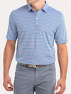 Johnnie-O Men's Cay Striped Prep-Performance Pique Polo