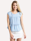 Velvet Kirby Short Sleeve Tiered Top