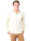 Saint Bernard Men's Vintage Garment Dyed Pique Long Sleeve Polo