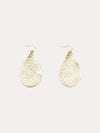 Parker and Hyde Leather Teardrop Earrings