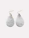 Parker and Hyde Leather Teardrop Earrings