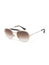 Ray-Ban Round Light Brown Gradient Sunglasses