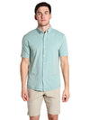 Linksoul Dry Tech Cotton Blend Stretch Short Sleeve Button Down