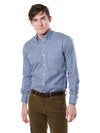 Peter Millar Men's Nanoluxe Twill Check Long Sleeve Shirt