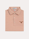 Peter Millar Collegiate Touchdown Stripe Stretch Mesh Polo