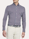 Peter Millar Men's Clyde Performance Plaid Sport Shirt