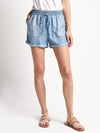 Naked Zebra Contrast Pocket Tencel Shorts