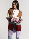 Moon River Bubble Sleeve Oversized Cardigan