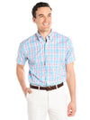 Peter Millar Men's Shoreline Plaid Short Sleeve Sport Shirt