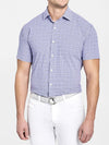 Peter Millar Men's Cloud Performance Featherweight Check Short-Sleeve Woven