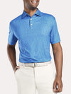 Peter Millar Men's Stanbury Printed Mini Gingham Stretch Jersey Polo