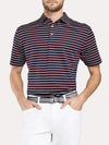 Peter Millar Coley Stripe Stretch Mesh Polo