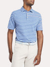 Peter Millar All The Way Donegal Stripe Stretch Mesh Pique Polo