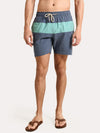 Faherty Brand Men's Beacon Swim Trunk - Navy Green