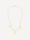 Joy Dravecky Empire Tri Coin Necklace