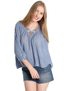 THML V Neck Raglan Blouse