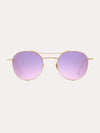 Krewe Orleans 24K Titanium + White Linen Sunglasses