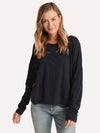 Sundry Side Stripes Easy Long Sleeve Sweatshirt