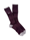 Peter Millar Men's Crown Ribbed Solid Dress Sock