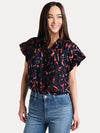 Trovata Marianne Ruffle Sleeve Shirt