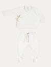 Quincy Mae Baby Kimono Top + Footed Pant Set