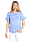 Sail to Sable Flounce Sleeve Top