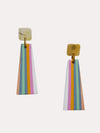 Sunshine Tienda Stripe Sheild Earrings