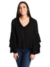 DO+BE Ruffle Long Sleeve Blouse